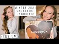 UNBOXING THE 2021 WINTER CAUSEBOX +Trying On Items! Subscription Box - Is It Worth Your Money?