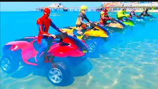 ATV Quads Bike Stunt Racing 3D - Superheroes Mega Ramp Gameplay 🎮 screenshot 3