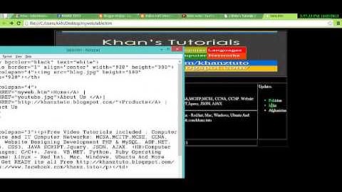 HTML In Pashto With Khan Lecture No 6