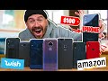 I Bought All The Smartphones on Amazon.. (WISH VS. AMAZON)
