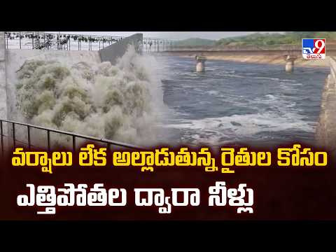 Water Through Lift Irrigation : వర్షాలు లేక అల్లాడుతున్న రైతుల కోసం ఎత్తిపోతల ద్వారా నీళ్లు - TV9 - TV9