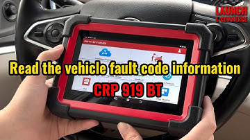 Reading fault codes using Launch x431 CRP 919EBT