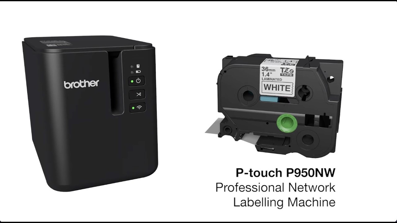 Brother PT P950NW: Fastest in-class hi-res network label printing