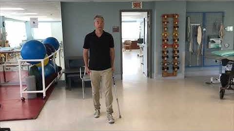 How to walk with a cane