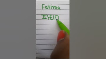 How to write your name in Korean🇰🇷{FATIMA}💗 #shortfeed #shortvideo #koreanlanguage #learnkorean #bts