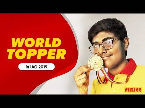 World Topper in IAO 2019 Dhananjay Raman