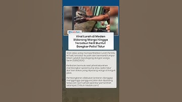 CEKCOK PANAS! Viral Lurah di Medan Tercebur Parit seusai Didorong Warga Buntut Bongkar Polisi Tidur