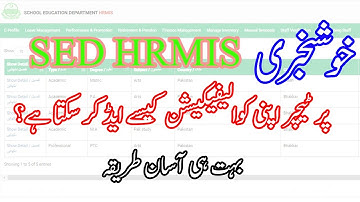 How to Add Qualification in HRMIS || Easy Method | HRMIS Pe Qualification kesy add krty hain.