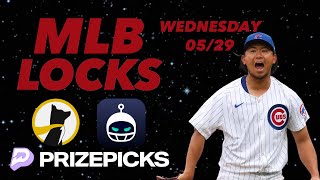 PRIZEPICKS MLB WEDNESDAY 5/29/24 (INSANE RUN) FREE PICKS BEST PLAYER PROPS - PARLAY PROP BETS