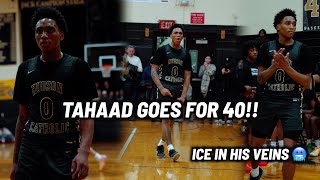 TAHAAD HAS LITERAL ICE IN HIS VEINS! 🥶 Puts Up 40 Points and Comes Up CLUTCH In A Heated Matchup ‼️