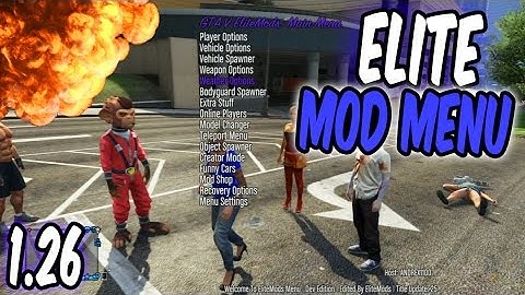 GTA 5 Online - Elite Mod Menu 1.26! TU26 [RGH/JTAG]