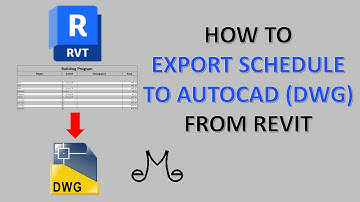 Revit Tutorial - How to export schedule to Autocad