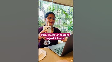 How I plan 1 week of content in 2 hours #socialmediamanagement