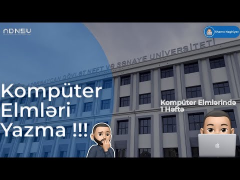 Kompüter Elmləri Yazma! | ADNSU Kompüter Elmlərində Bir Həftə.