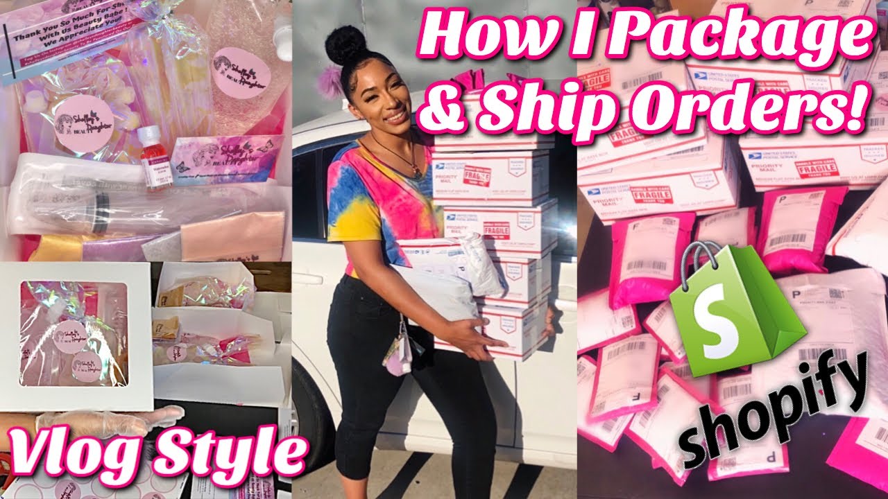 How I Package & Ship Orders! (Vlog Style) | **Very Detailed** + Packaging Up Lipgloss Starter Kits