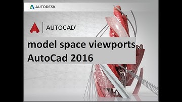how to Using model space viewports in AutoCad 2016