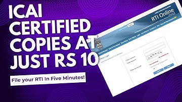 RTI Filing for CA Exams Certified Copies: From Confusion to Clarity!