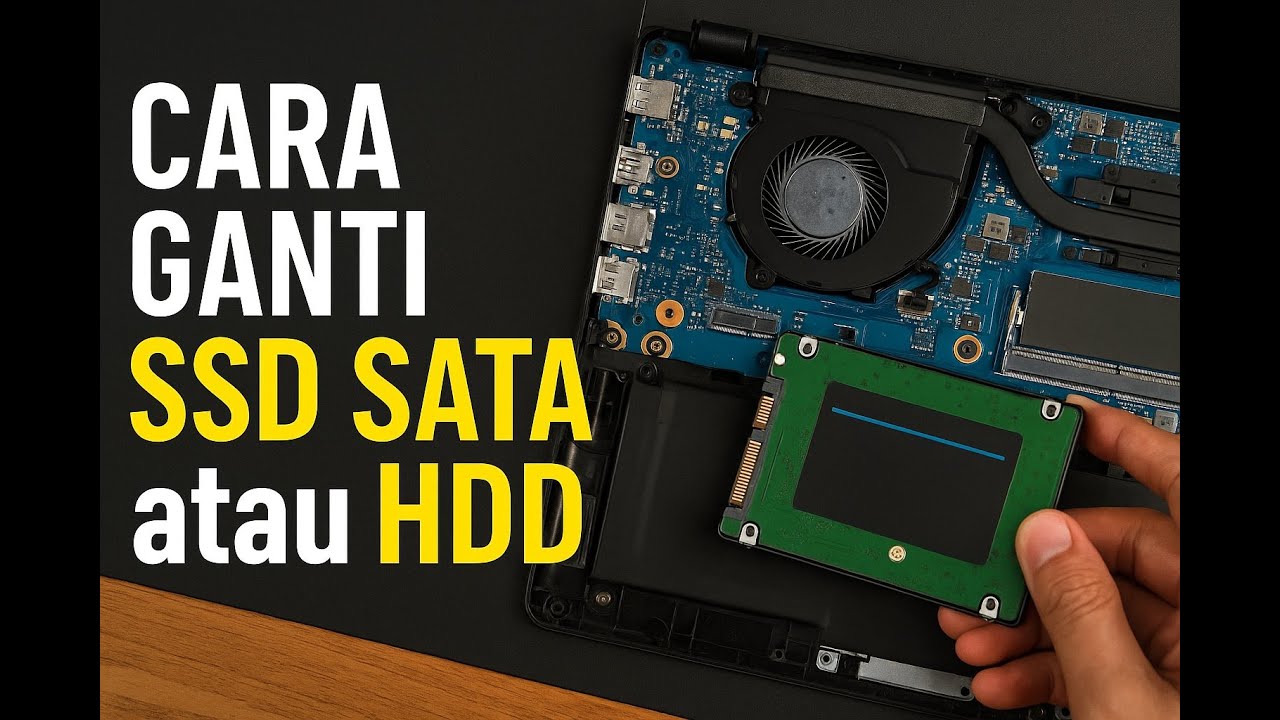 Tutorial Ganti SSD SATA atau HDD Laptop | Biar Laptop Gak Lemot Lagi! 🚀