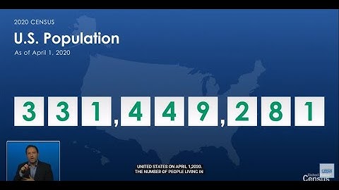 2020 Census Apportionment News Conference
