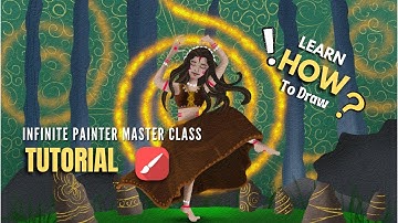 Incredible digital drawing tutorial for beginners | How to use Infinite painter app