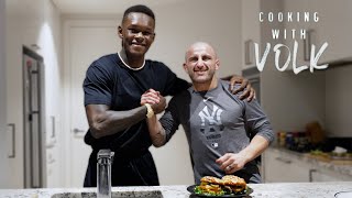 Cooking With Champions Alexander Volkanovski And Israel Adesanya Make Kangaroo Burgers