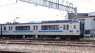 E127系100番台A9編成構内試運転