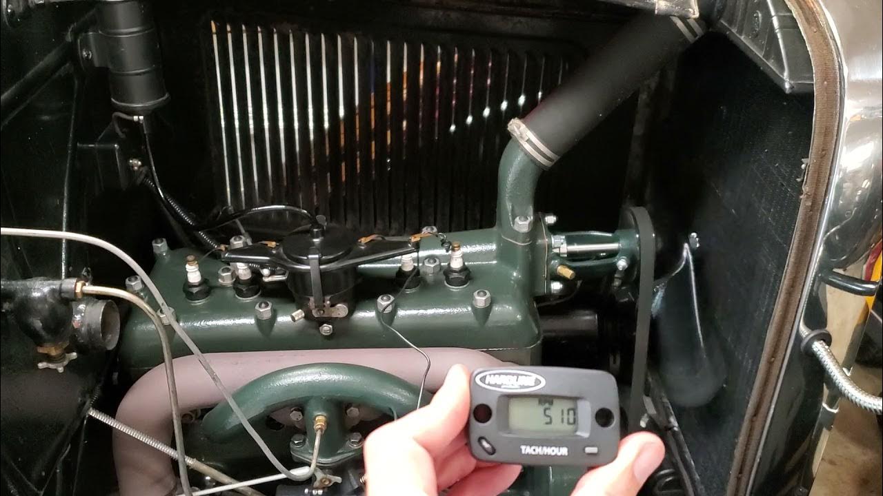 Ford Model A timing, point gap, and idle set to produce that iconic