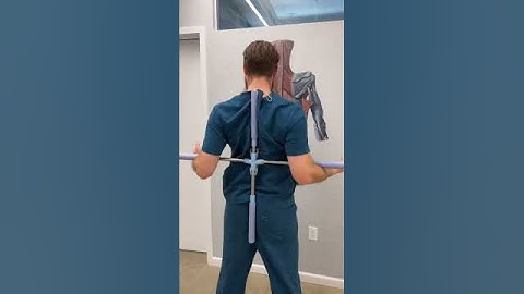 Using a Pole to Crack My Back...