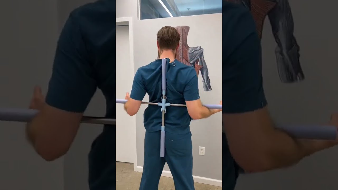 Using A Pole To Crack My Back 