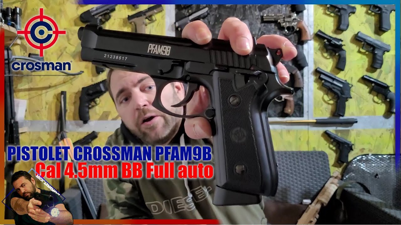 Pistolet Crosman FULL AUTO PFAM9B CO2 Blowback (3.2 joules) - Armurerie  Centrale