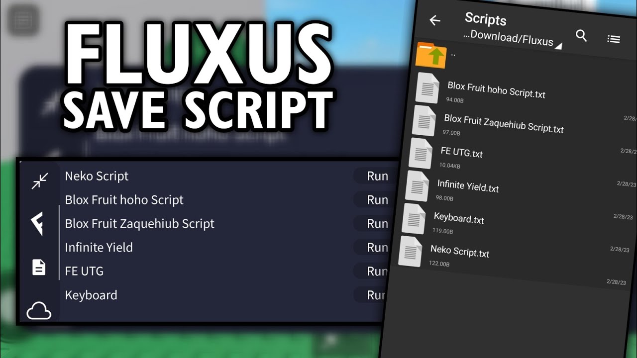 tutorial how to put script in fluxus script hub 