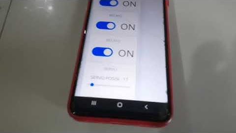 kendali relay dan servo dengan website hosting +php+mysql dan esp 8266