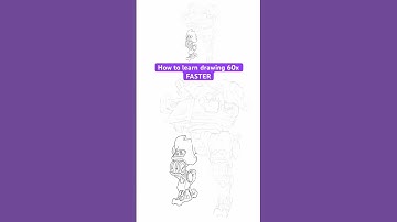 How to learn drawing 60x FASTER 🎨 #art #artguide #drawing #digitalart #howtodraw #procreate