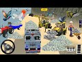 🚧Drive truck dreving big and uploading stone🚜🪨 from heavy dreving with game play game gamingvideos..
