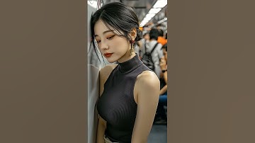 나는 아무 생각 없다... 왜냐하면 아무 생각이 없기 때문이다... 😶😶😶 #ai영상 #aivideo #美女 #beauty #metro