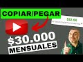 🎥✅Como Ganar Dinero En Youtube Sin Hacer Videos 2021 😍 U$30.000 Al Mes Haciendo Copiar Y Pegar🎥✅