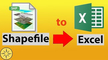 Easy way to convert shapefile to Excel