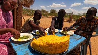 Cooking African Traditional village food for lunch/African village life