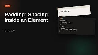 Padding: Spacing Inside an Element | CSS Tutorial for Beginners