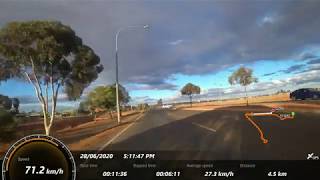 Kalgoorlie. Oasis - Kalgoorlie-Bolder Airport- SupaIGA by BMW c650GT and Sony FDR-x3000