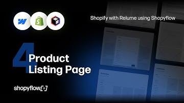 Build a Shopify Store in Webflow Using Relume - 4 of 4: Product Listing Page