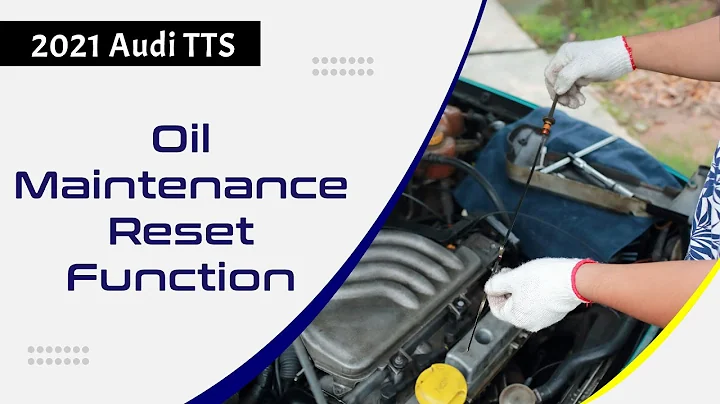 How to Use Oil Reset Function on SDS | 2021 Audi TTS