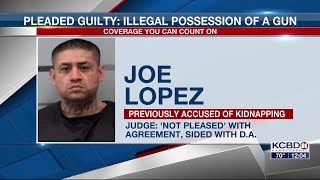 Man previously accused of kidnapping pleads guilty to illegal possession of a gun