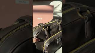 Miu Miu Pocket Nappa Leather Top-Handle Bag Coffee Арт 991239
