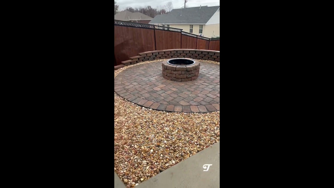Fire Pit Paver Patio Retaining Wall AMilliontimesbetter 