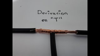 Como hacer un amarre derivacion en 'T'