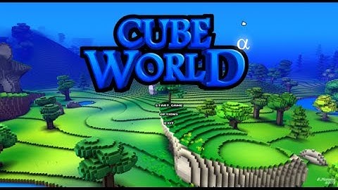 Cube World-Spooky scary skeleton