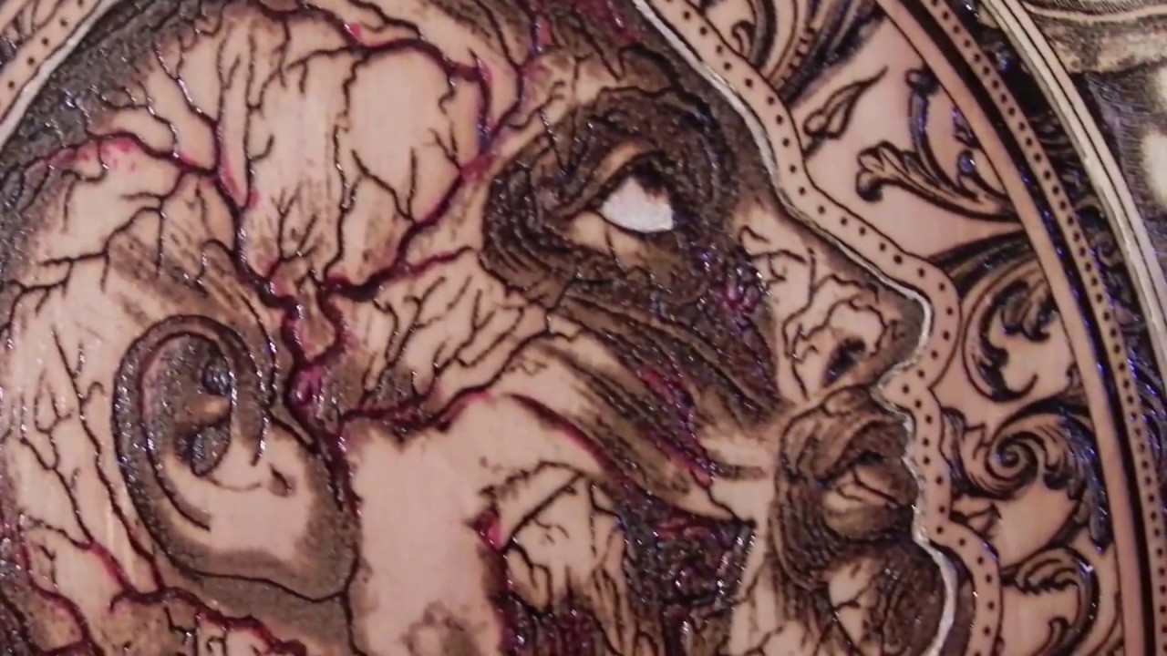 Peccatum Mundi - Wooden poster laser engraved