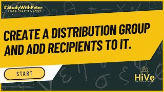 Create a distribution group and add recipients to it in Exchange Server 2019 |  #studywithpeter
