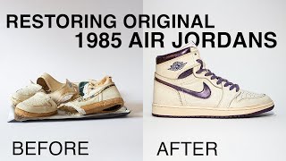 Restoring Destroyed  1985 Air Jordan 1s and Turning Them to Metallic Purple Customs  | ASMR by Maxio6 1,274,245 views 1 year ago 53 minutes